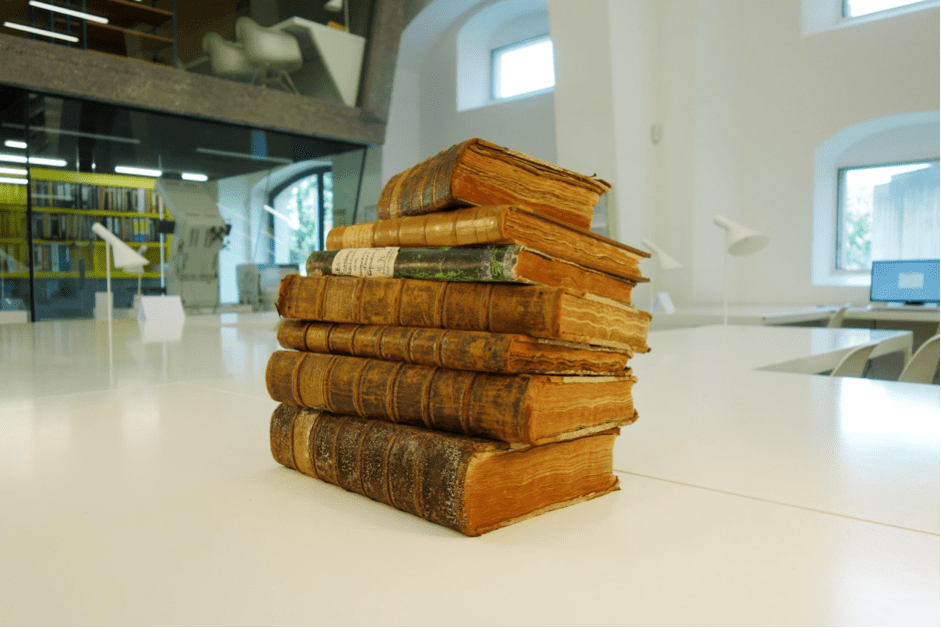 Leather-bound manuscripts with centuries worth of reports, speculation, and hearsay about Marienberg’s mines, which were an important tool for long-term thinking.